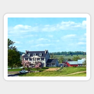 Lancaster PA - Family Farm In Spring Sticker